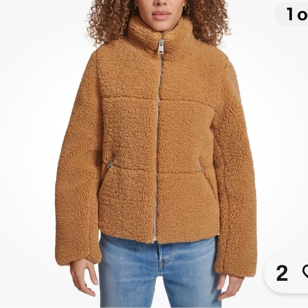 Women's Teddy bear levis sherpa coat